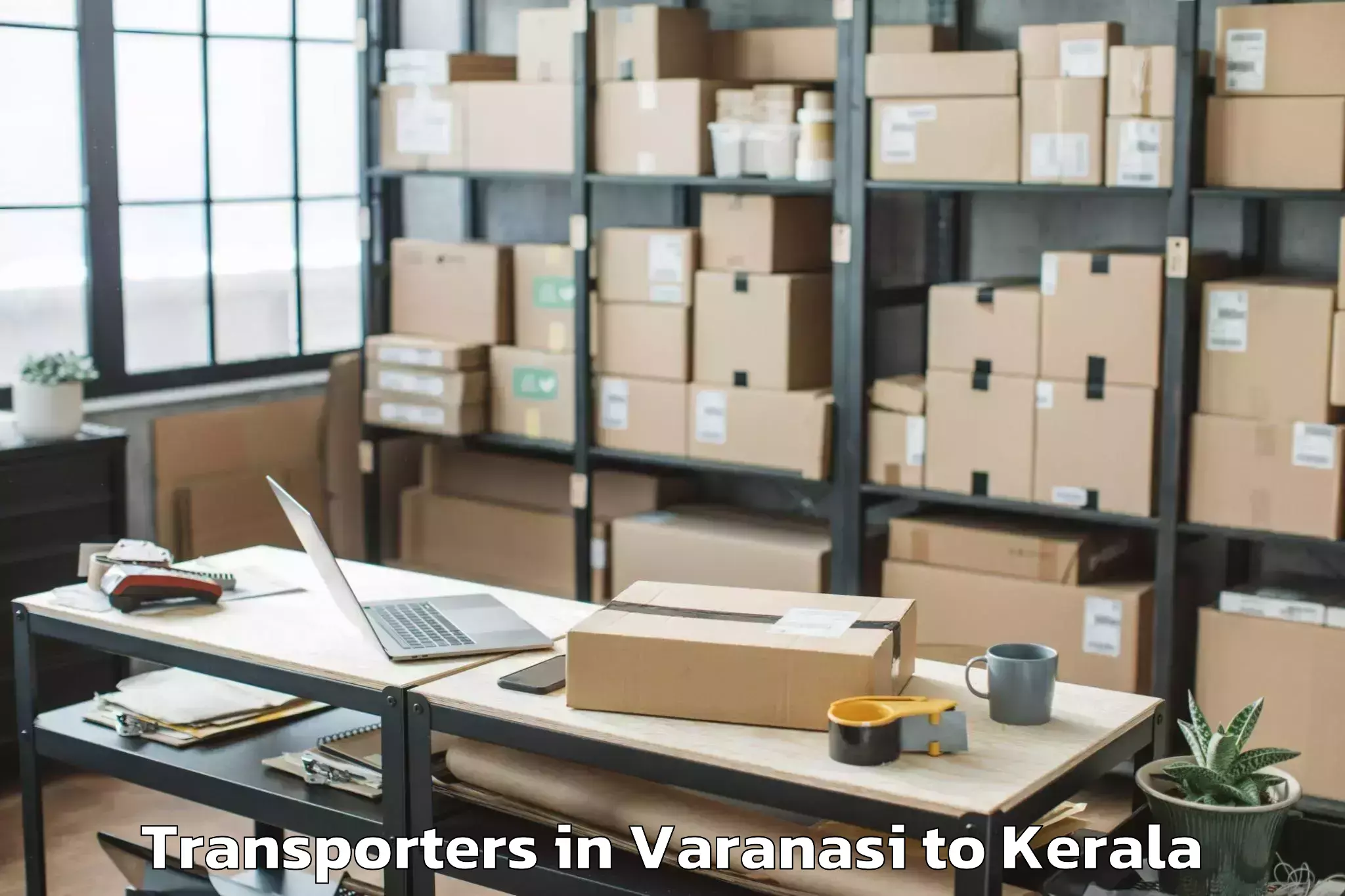 Top Varanasi to Meenachil Transporters Available